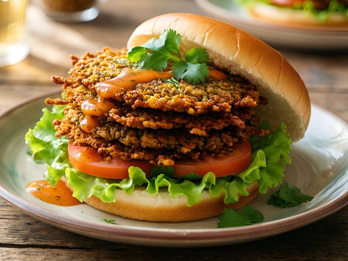 Crispy Spiced Lentil Fritter Sliders