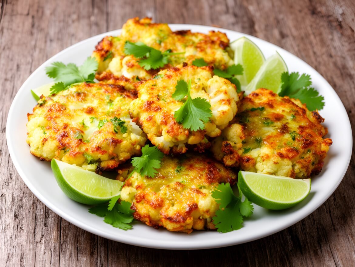 Crispy Sweet Chili-Lime Cauliflower Fritters