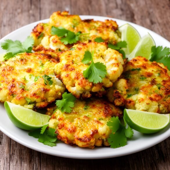 Crispy Sweet Chili-Lime Cauliflower Fritters