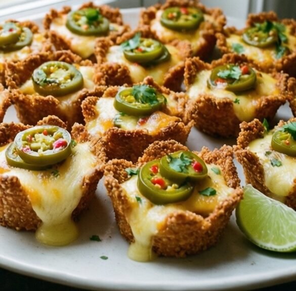 Mini Sweet Corn Arepa Cups with Smoked Gouda & Pickled Jalapeño