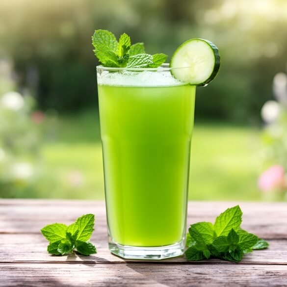 Refreshing Cucumber-Mint Chiller with Basil Infusion