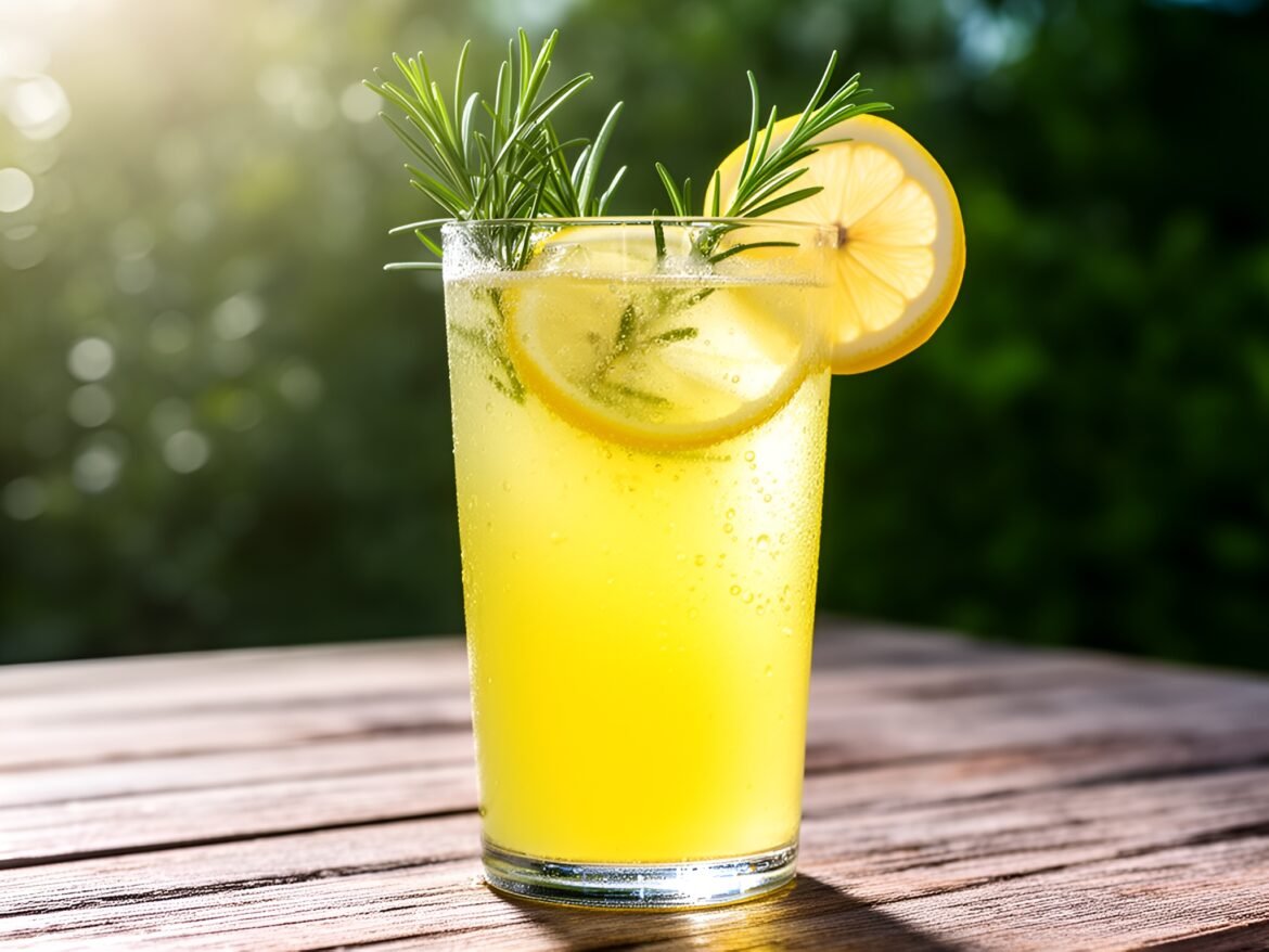 Sparkling Rosemary-Lemonade Elixir: A Refreshing Herbal Delight