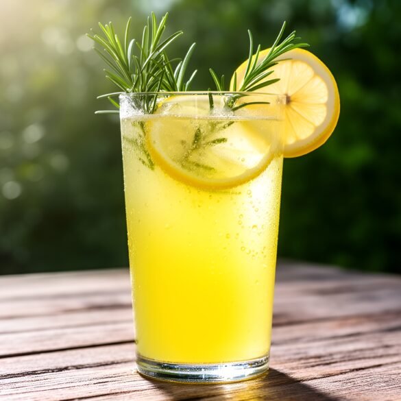 Sparkling Rosemary-Lemonade Elixir: A Refreshing Herbal Delight