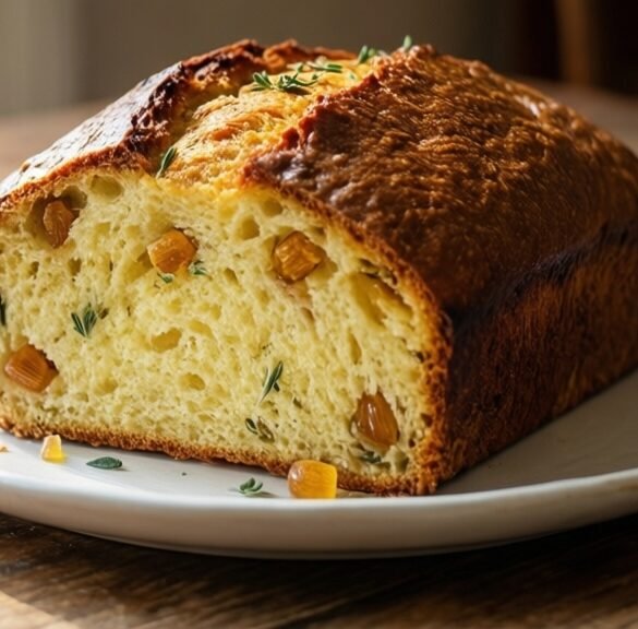 Sun-Kissed Meyer Lemon & Thyme Yogurt Loaf with Candied Ginger