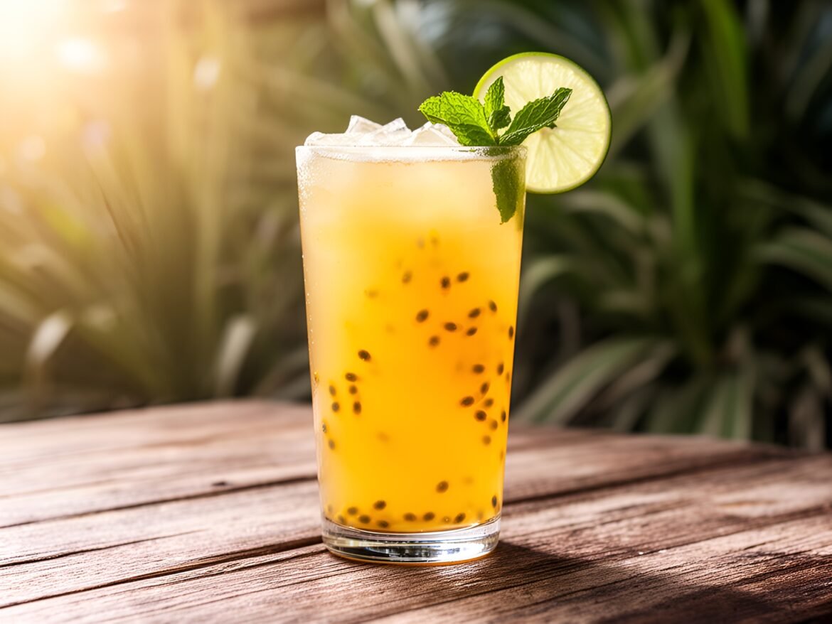 Tropical Passionfruit Coconut Cooler for Refreshing Summer Sips