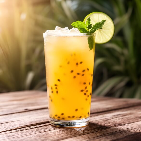 Tropical Passionfruit Coconut Cooler for Refreshing Summer Sips