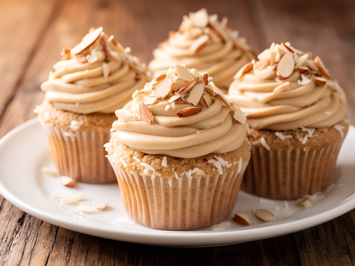 Almond Joyous Coconut Cupcakes