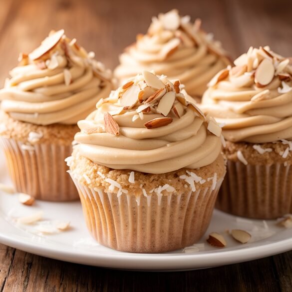 Almond Joyous Coconut Cupcakes