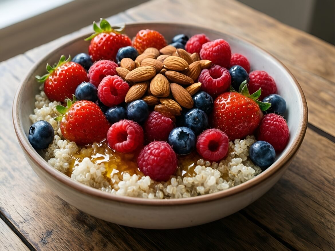 Berry-Burst Quinoa Breakfast Bowl