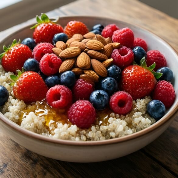 Berry-Burst Quinoa Breakfast Bowl