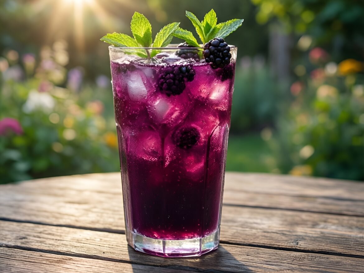 Blissful Blackberry-Mint Lemonade