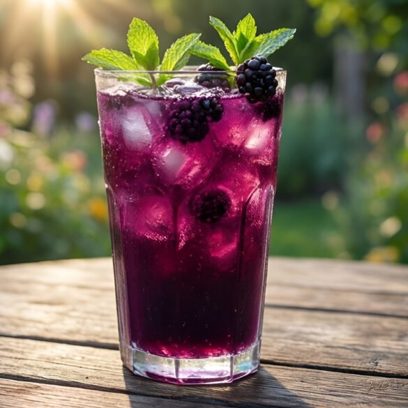 Blissful Blackberry-Mint Lemonade