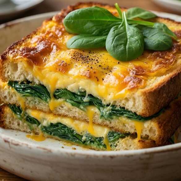 Cheesy Spinach-Cheddar Breakfast Strata for Brunch Gatherings