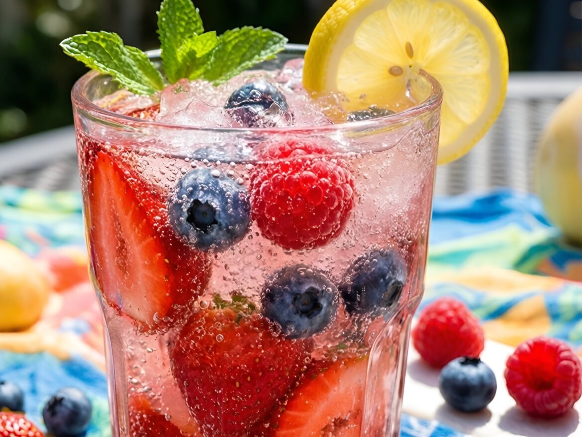 Chill-Out Berry-Mint Lemonade Spritz