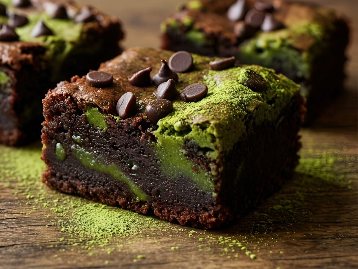 Choco-Matcha Delight Brownie Bites