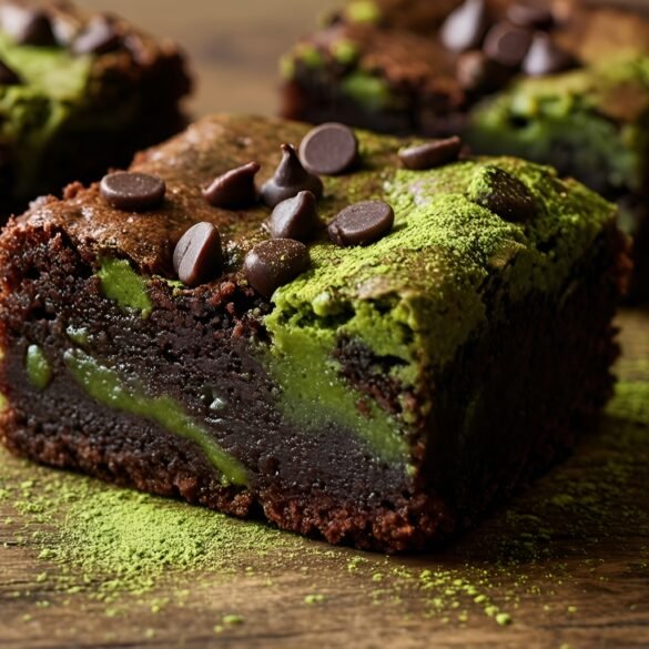 Choco-Matcha Delight Brownie Bites