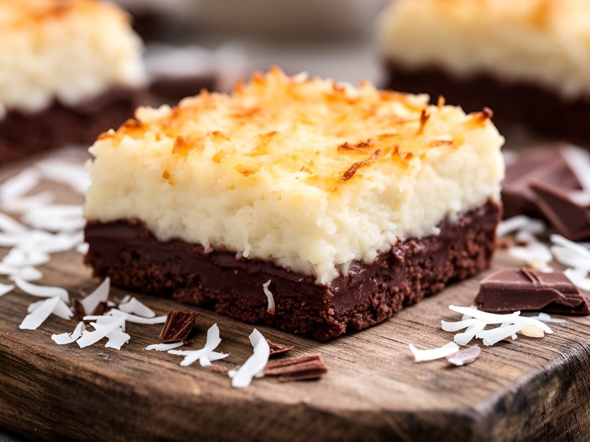 Chocolate-Coconut Fantasy Layer Bars