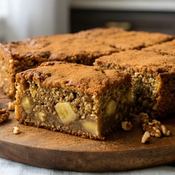 Cinnamon-Dusted Banana Oatmeal Bake