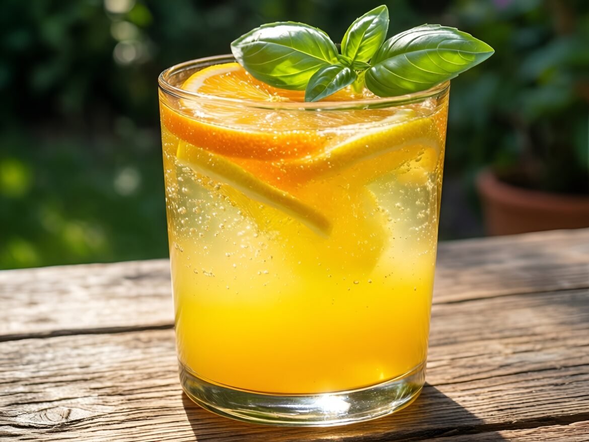 Citrus-Basil Sparkling Refresher: A Zesty Summer Sip