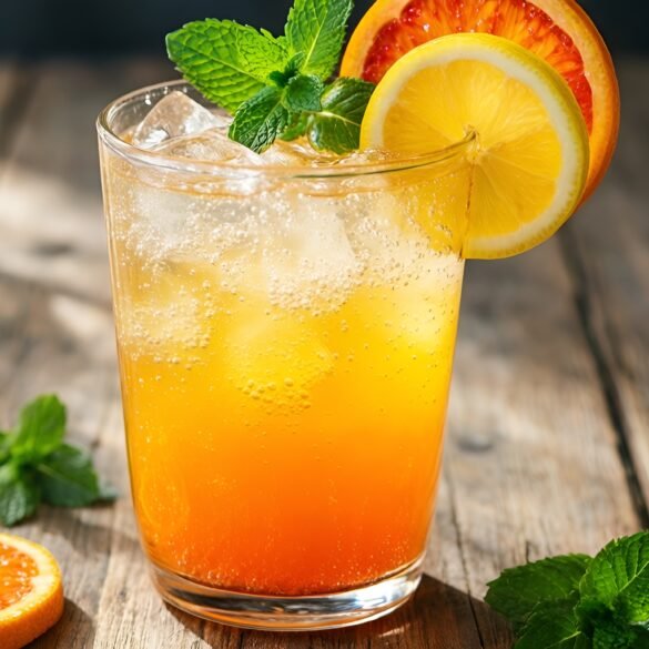 Citrus-Bourbon Sparkling Elixir