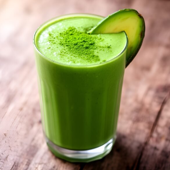 Creamy Avocado-Matcha Smoothie Bliss