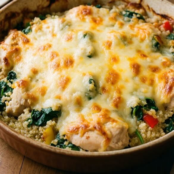 Creamy Garlic-Buttermilk Quinoa Chicken Bake