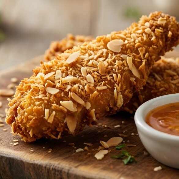 Crispy Almond-Coconut Crusted Chicken Tenders
