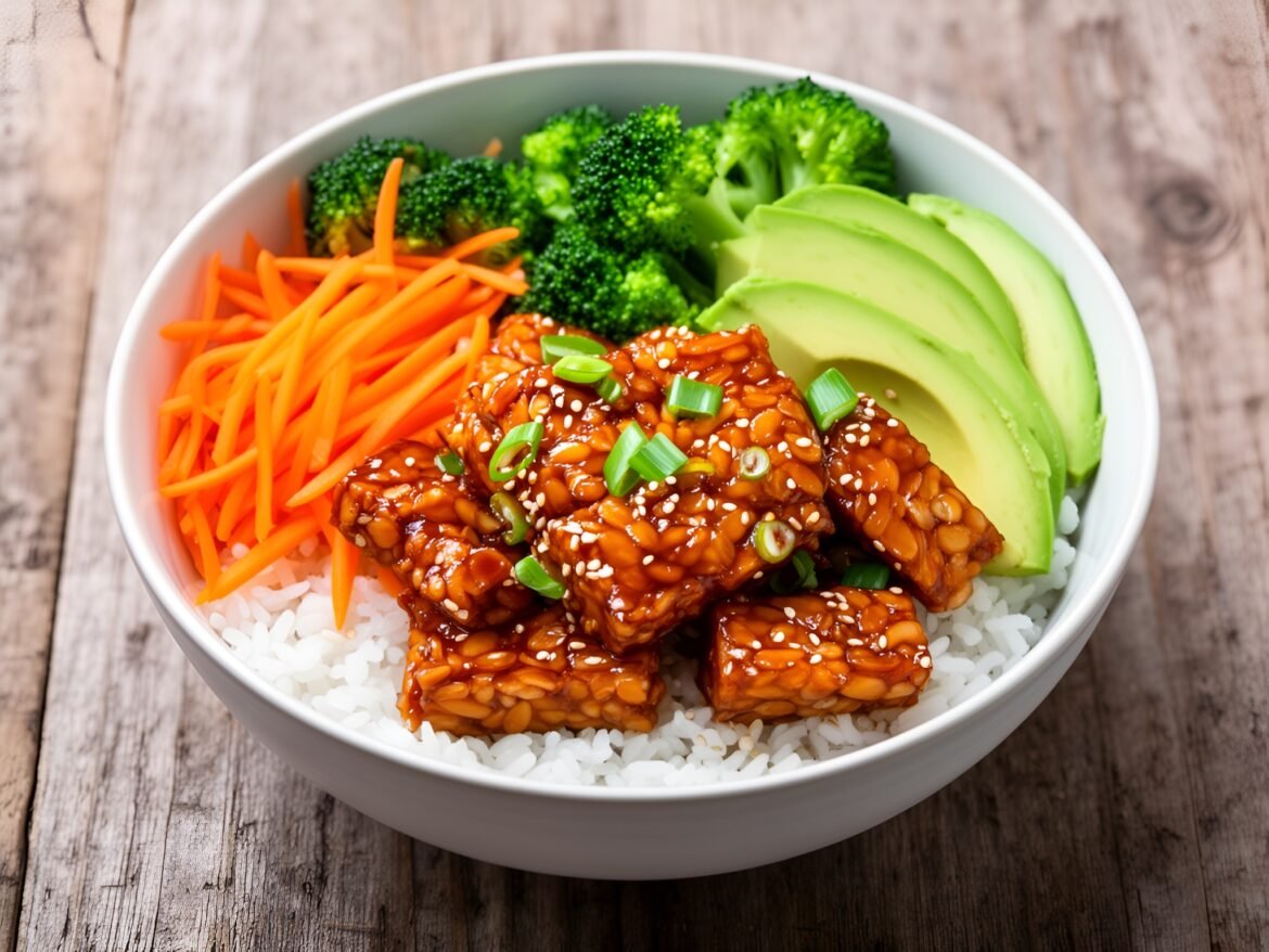 Crispy Maple-Sriracha Tempeh Bowls