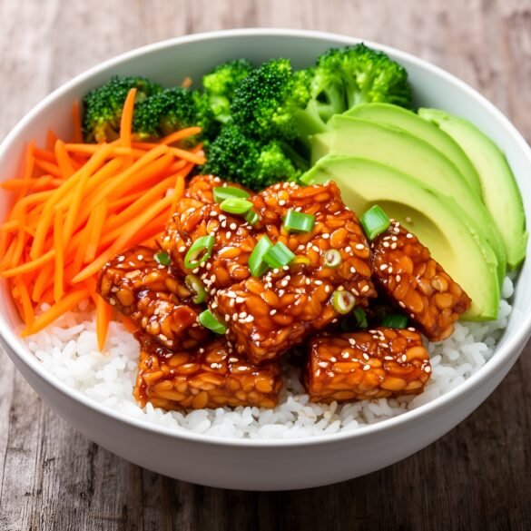 Crispy Maple-Sriracha Tempeh Bowls