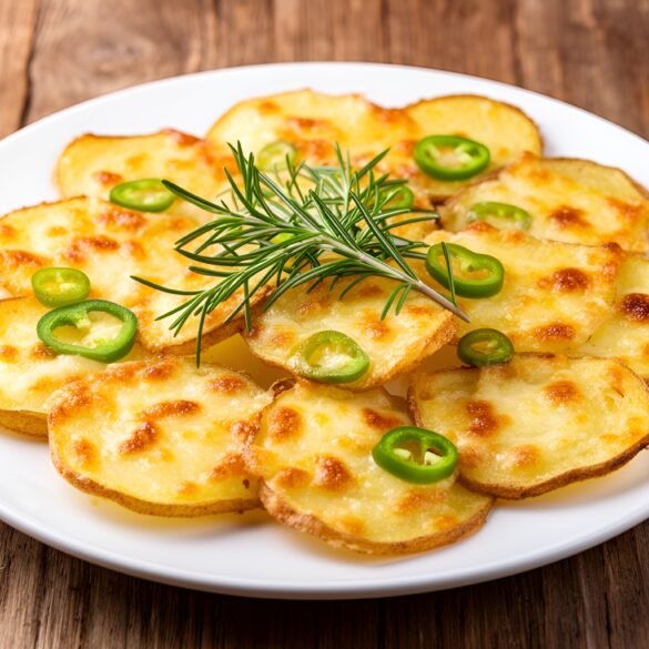 Crispy Rosemary Parmesan Potato Nachos
