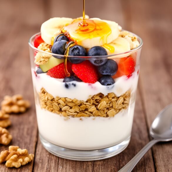 Crunchy Maple-Walnut Granola Yogurt Parfaits