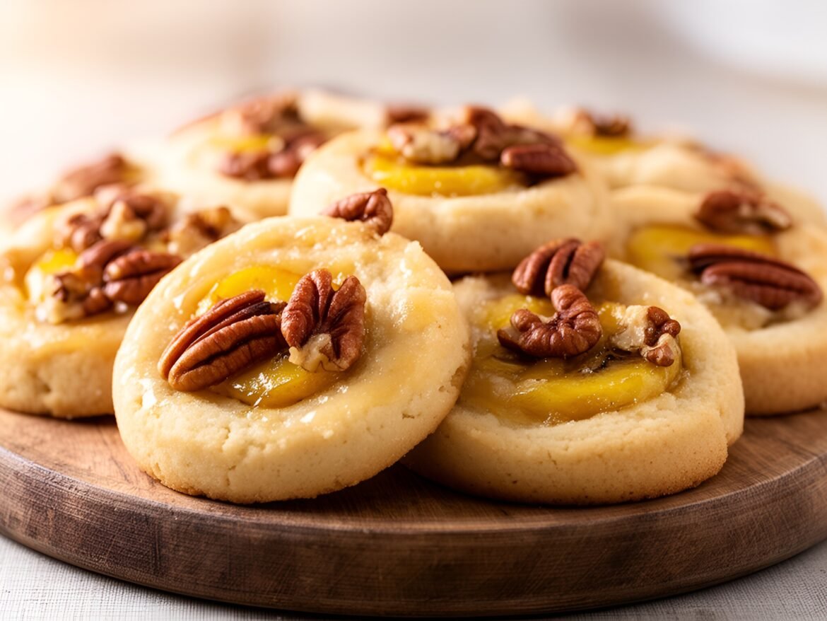 Decadent Caramelized Banana-Pecan Shortbread Cookies