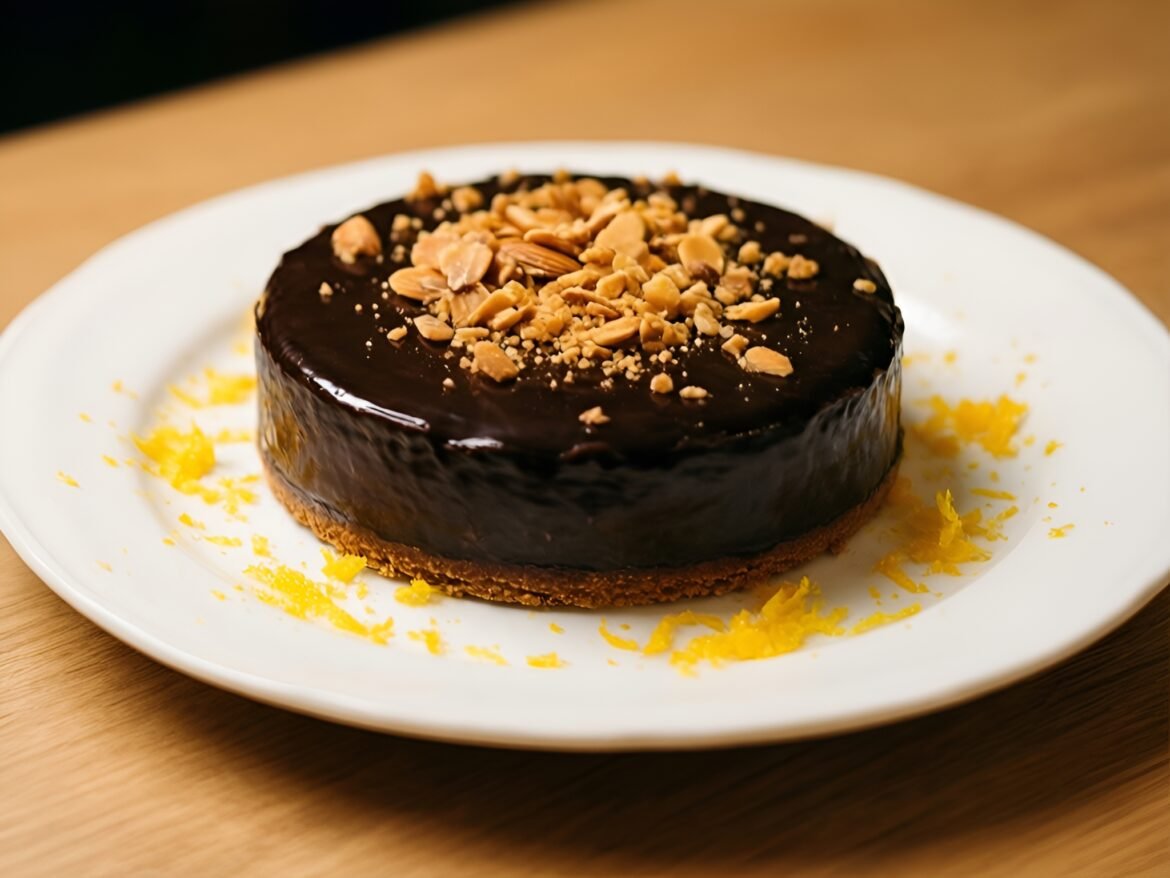 Decadent Chocolate-Orange Dream Tart with Almond Crunch