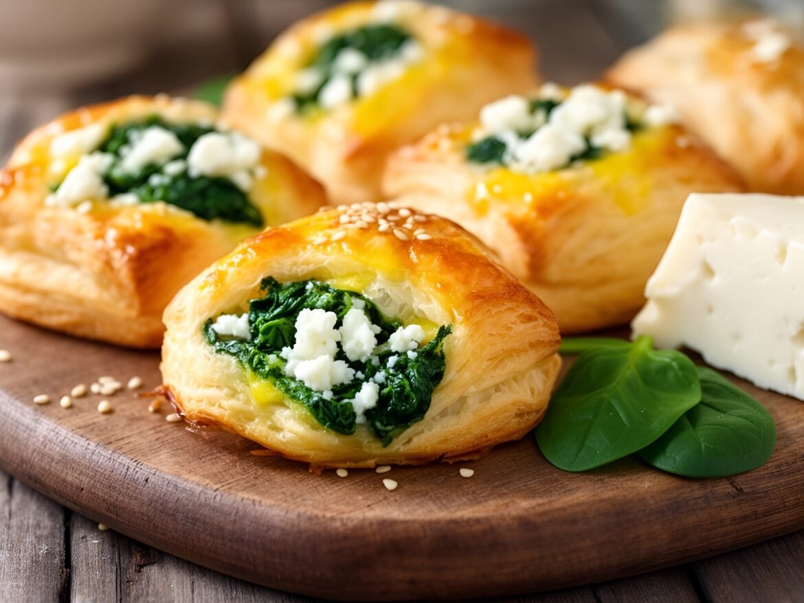 Deliciously Flaky Spinach-Feta Puff Pastry Bites