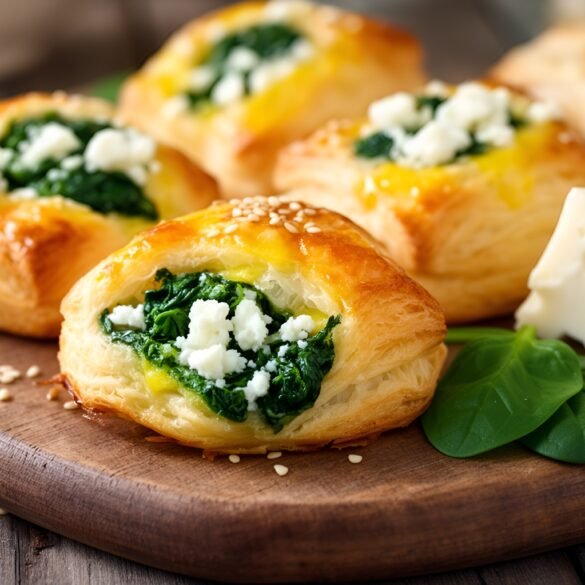 Deliciously Flaky Spinach-Feta Puff Pastry Bites