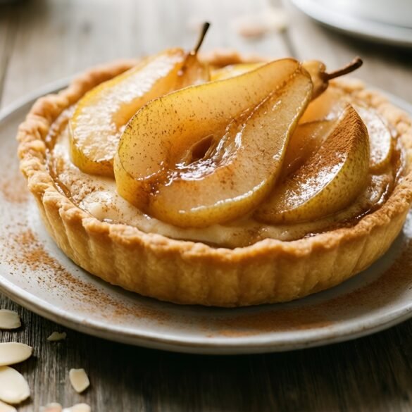 Delightful Cinnamon-Spiced Pear and Almond Tartlets