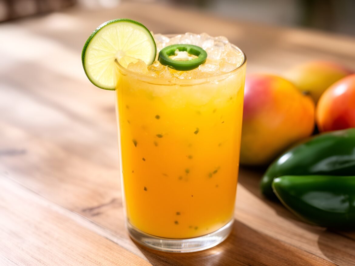 Fiery Mango Jalapeño Mocktail with a Twist