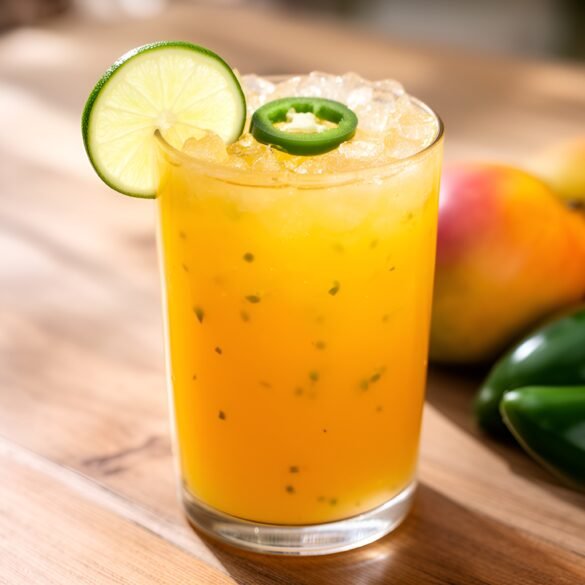 Fiery Mango Jalapeño Mocktail with a Twist