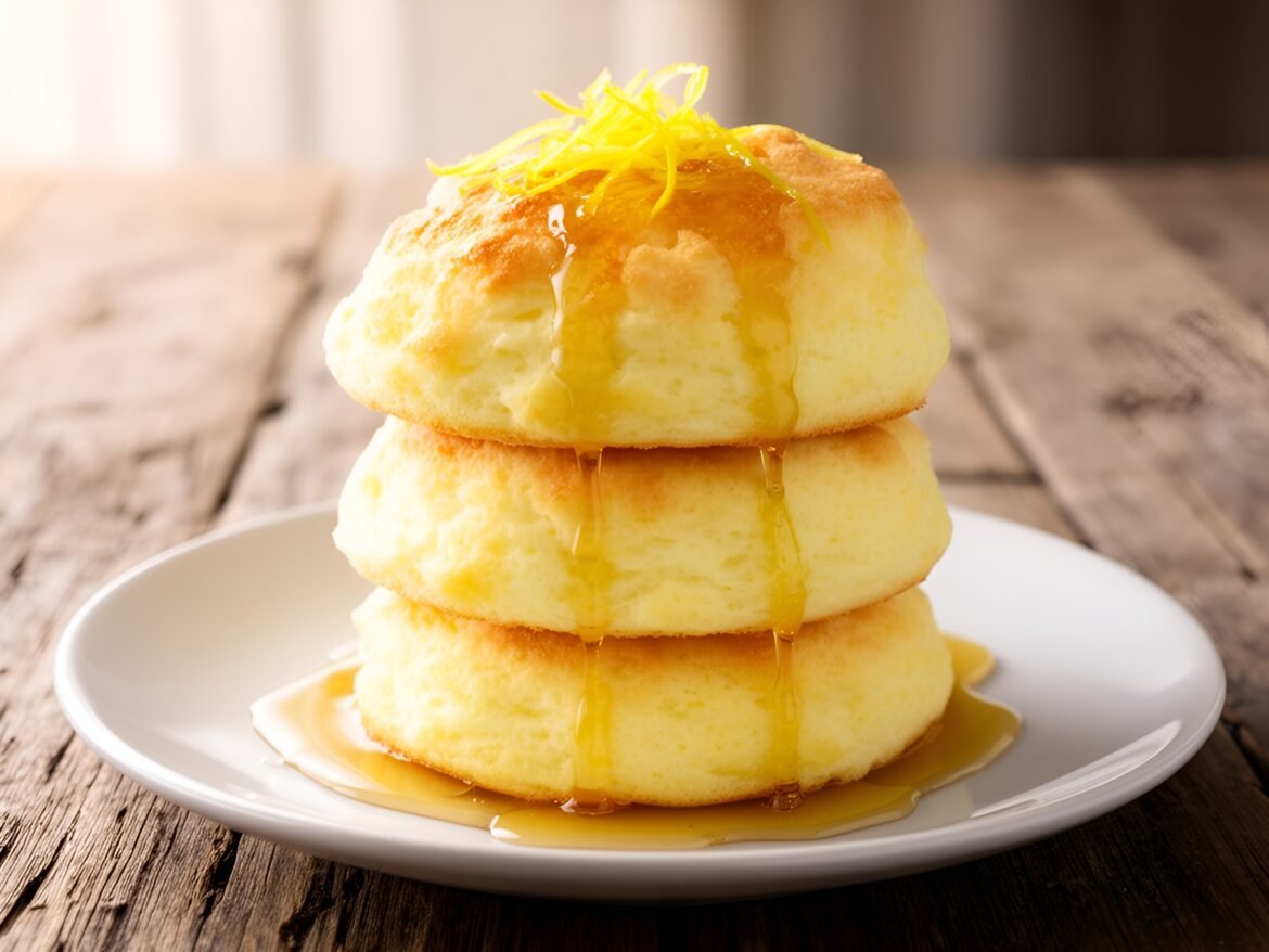 Fluffy Lemon-Ricotta Cloud Cakes with Sweet Honey Drizzle