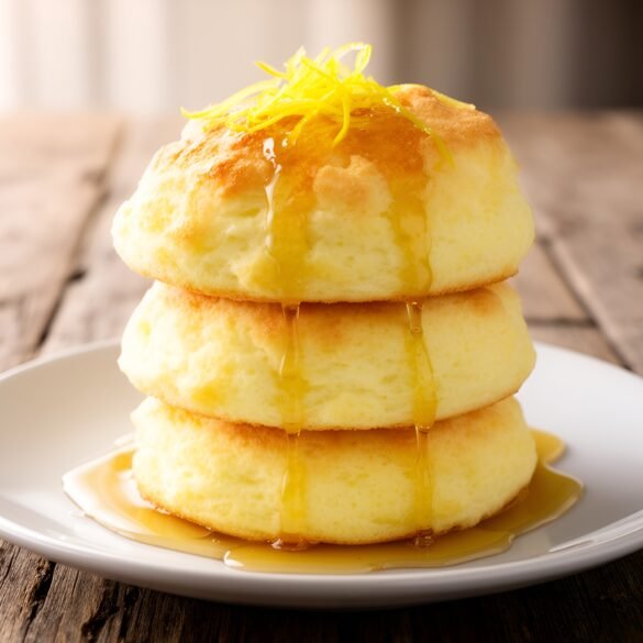 Fluffy Lemon-Ricotta Cloud Cakes with Sweet Honey Drizzle