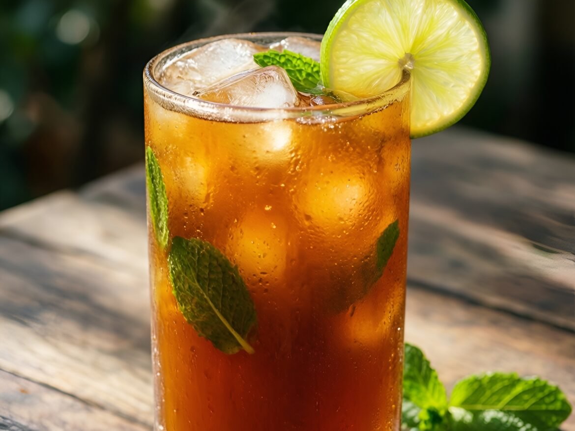 Frosty Ginger-Lime Chai Cooler