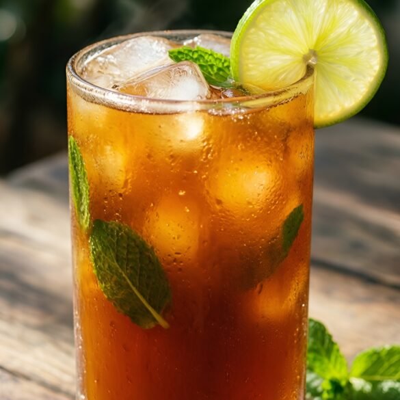 Frosty Ginger-Lime Chai Cooler