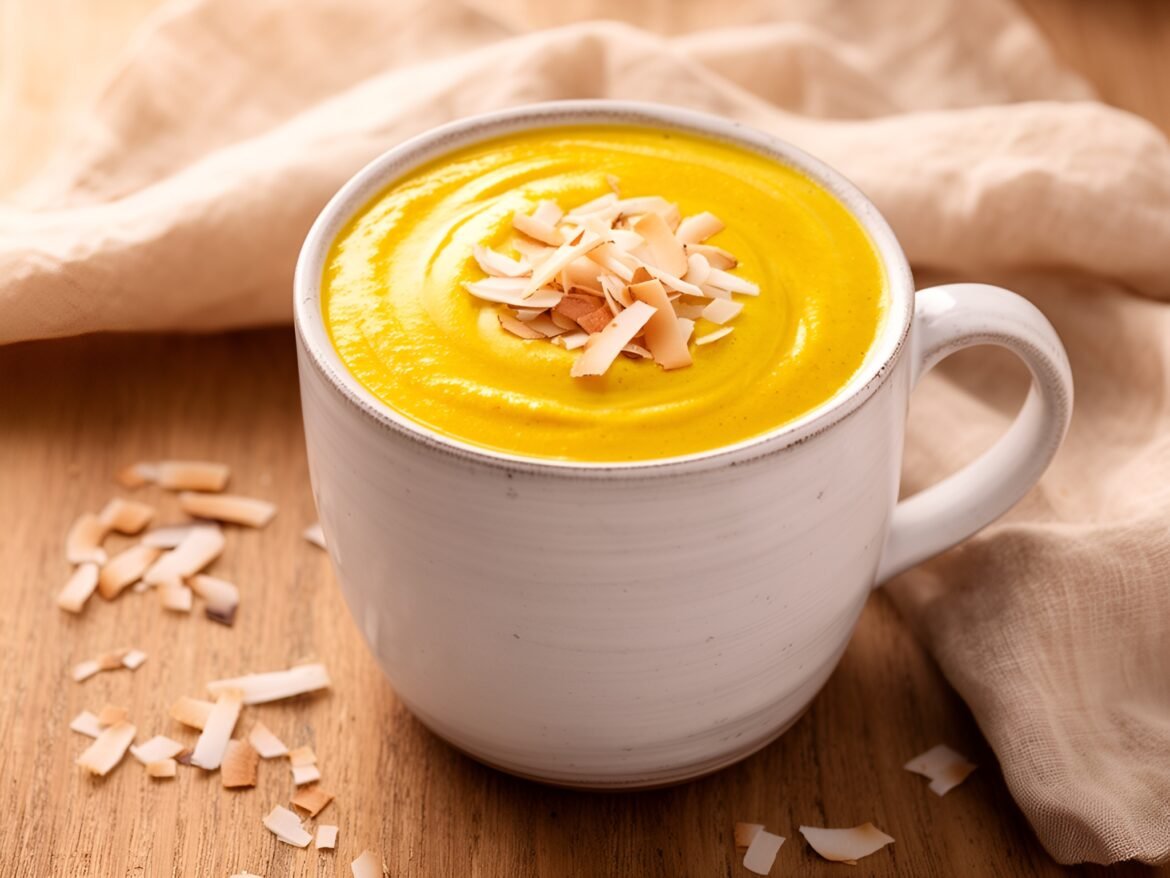 Golden Creamy Coconut Turmeric Latte
