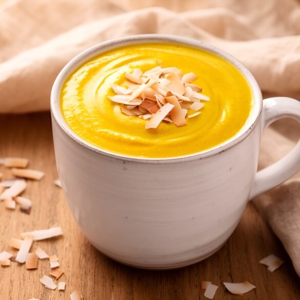 Golden Creamy Coconut Turmeric Latte