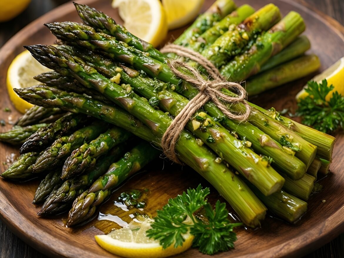 Herbaceous Garlic-Lemon Grilled Asparagus Bundles