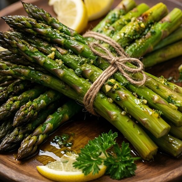 Herbaceous Garlic-Lemon Grilled Asparagus Bundles