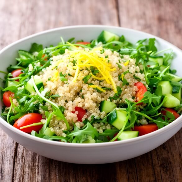 Herbed Quinoa & Zesty Lemon Arugula Salad