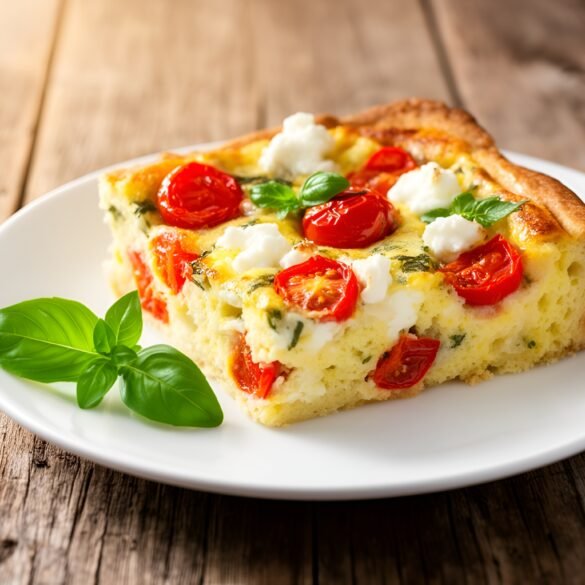 Herbed Tomato and Feta Breakfast Egg Bake