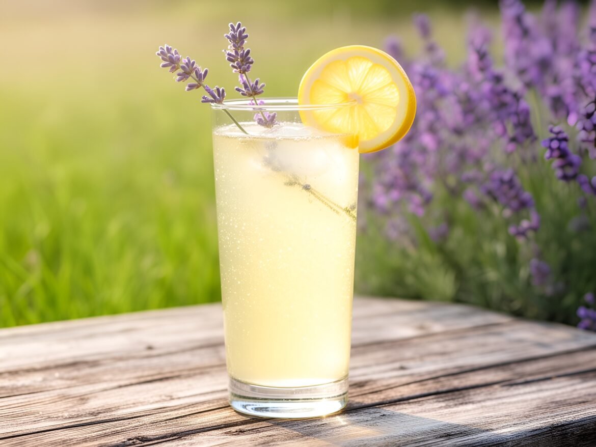 Honey-Drizzled Lavender Lemonade Spritzer