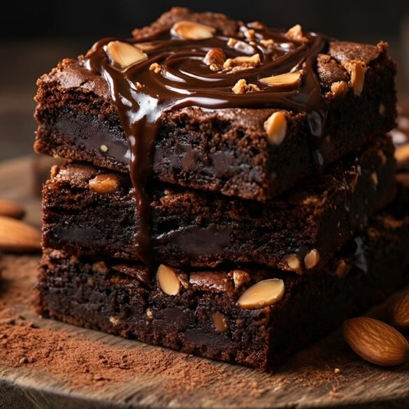 Indulgent Espresso Swirl Mocha Almond Fudge Brownies